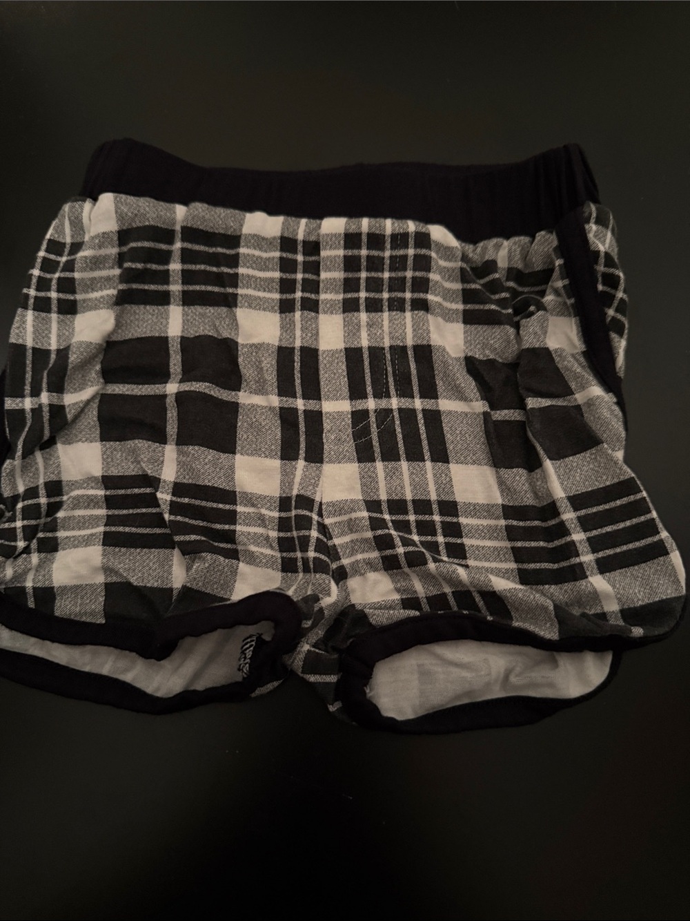 kate quinn Black and White Plaid Girls' Shorts